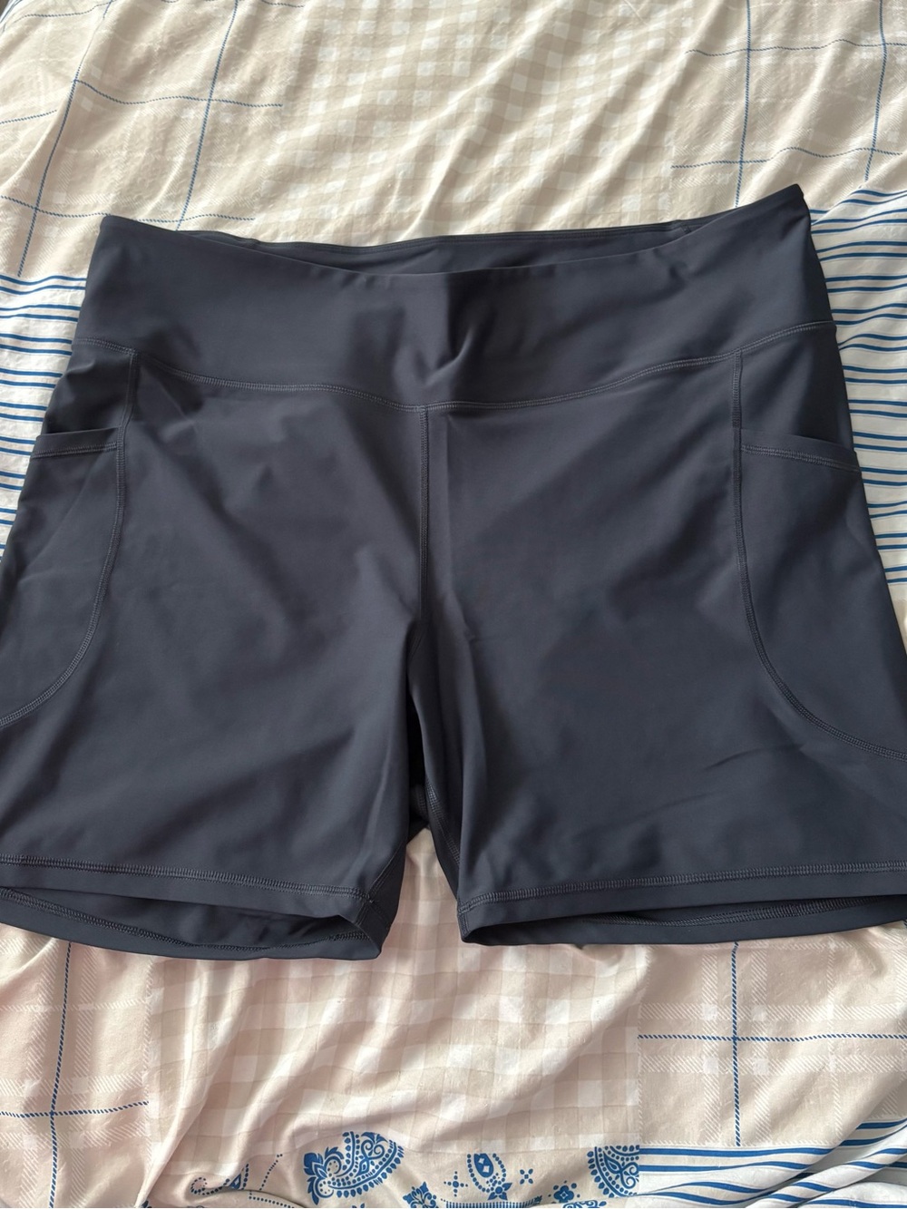 Old Navy Dark Navy Bike Shorts with Side Pockets